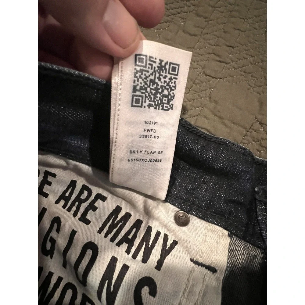 True Religion Men's Dark Blue Jeans Size 36 Relaxed Bootcut 